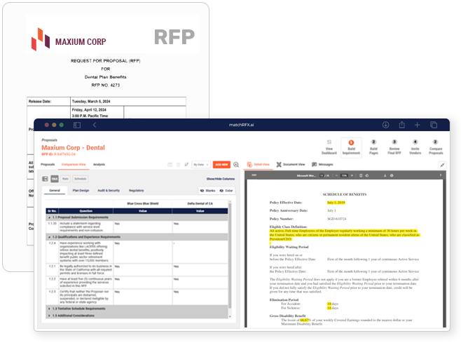 matchRFX for Underwriters Lines of Business